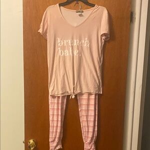 Brunch Babe Junior Pink Pajama Set